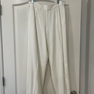 H by Halston White Wide Leg Pants